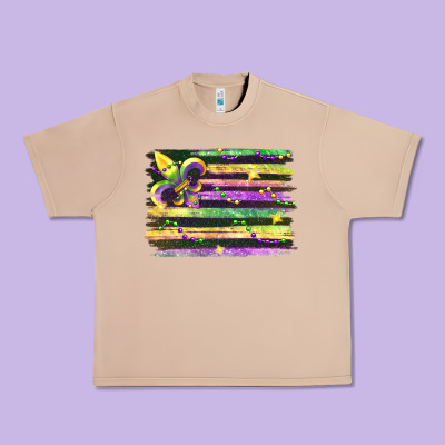 Mardi Gras Urban Heavy Tee Designed By Fadigitalartstudio