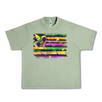 Oil Green mardi gras Urban Heavy Tee - FaDigitalArtStudio