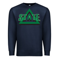 Navy delta state athletics Premium Sweatshirt - artisFamous