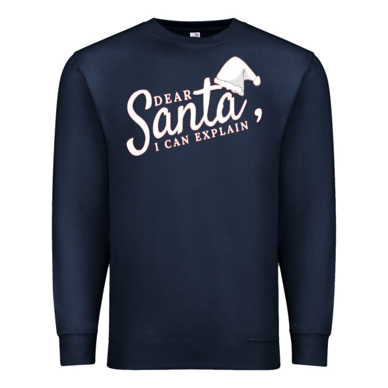 Dear Santa I Can Explain Premium Sweatshirt by artisFamous | Teevron