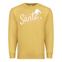 Antique Gold Dear Santa I Can Explain Premium Sweatshirt - artisFamous