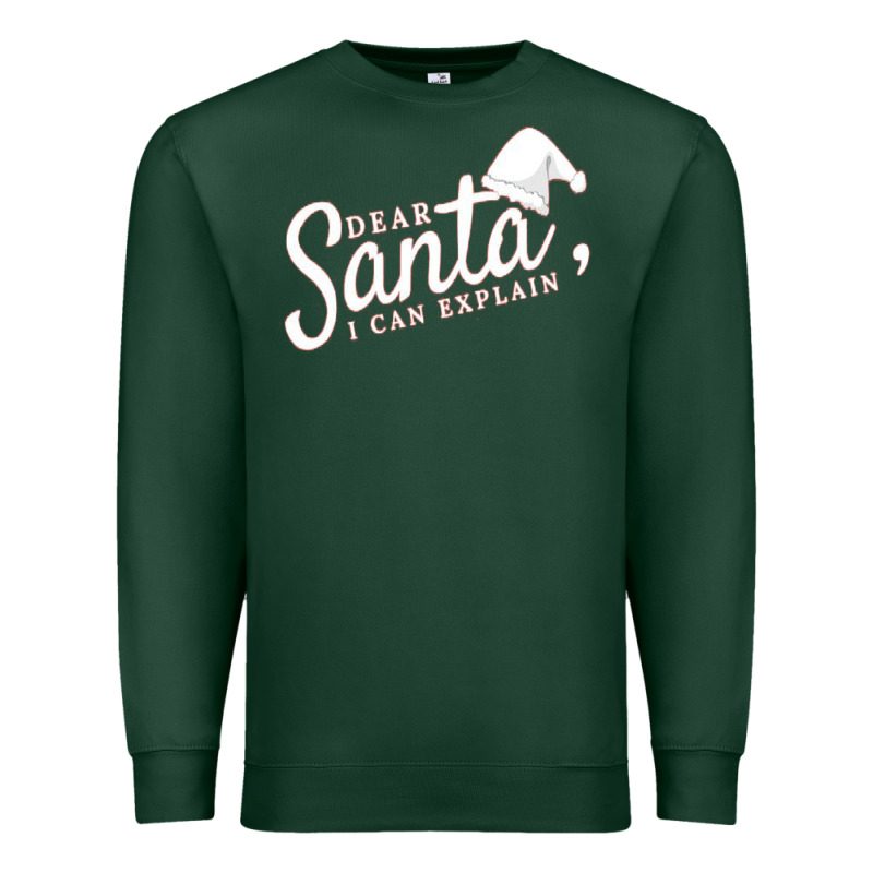 Dear Santa I Can Explain Premium Sweatshirt by artisFamous | Teevron