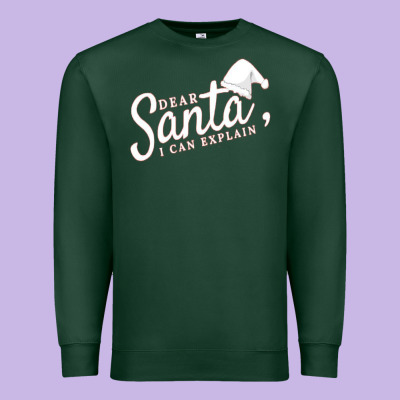 Dear Santa I Can Explain Premium Sweatshirt Designed By Artisfamous