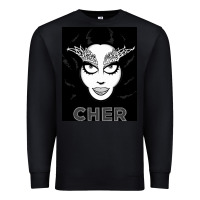 Black CHER Premium Sweatshirt - artisFamous