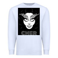 White CHER Premium Sweatshirt - artisFamous