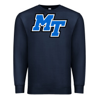 Navy middle tennessee mt logomark Premium Sweatshirt - artisFamous