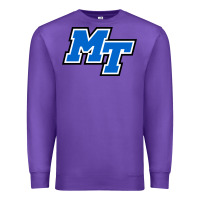 Purple middle tennessee mt logomark Premium Sweatshirt - artisFamous