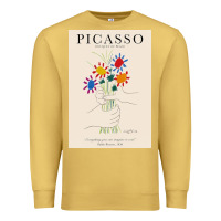 Antique Gold pablo picasso   bouquet of peace Premium Sweatshirt - artisFamous