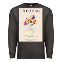 Smoke pablo picasso   bouquet of peace Premium Sweatshirt - artisFamous