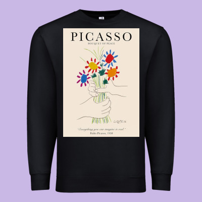 Pablo Picasso   Bouquet Of Peace Premium Sweatshirt Designed By Artisfamous