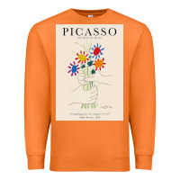 Carrot pablo picasso   bouquet of peace Premium Sweatshirt - artisFamous