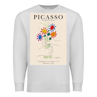 Dove Grey pablo picasso   bouquet of peace Premium Sweatshirt - artisFamous