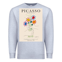 Heather Grey pablo picasso   bouquet of peace Premium Sweatshirt - artisFamous
