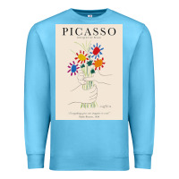 Ocean Blue pablo picasso   bouquet of peace Premium Sweatshirt - artisFamous