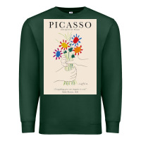Sports Green pablo picasso   bouquet of peace Premium Sweatshirt - artisFamous