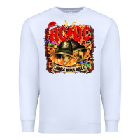 White acd christmas Premium Sweatshirt - artisFamous