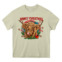 Mossy mooey christmas Heavy Core Tee - CowGirlArtShop