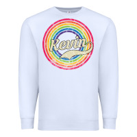 White kevin Premium Sweatshirt - artisFamous