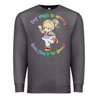 Charcoal Heather rainbow brite badass   rainbow brite Premium Sweatshirt - artisFamous