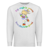 Oatmeal Heather rainbow brite badass   rainbow brite Premium Sweatshirt - artisFamous