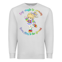 Dove Grey rainbow brite badass   rainbow brite Premium Sweatshirt - artisFamous