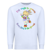 White rainbow brite badass   rainbow brite Premium Sweatshirt - artisFamous