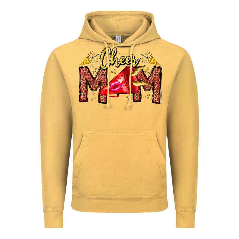 Cheer Mom Vintage Hoodie by CowhideDigitalArt | Teevron