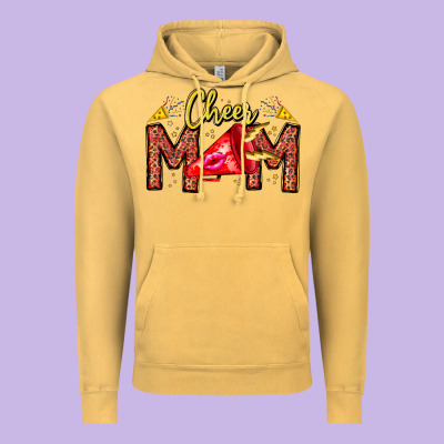 Cheer Mom Vintage Hoodie Designed By Cowhidedigitalart