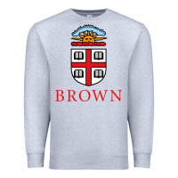 Heather Grey brown university Premium Sweatshirt - artisFamous