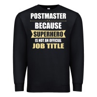 Black gift for superhero postmaster Premium Sweatshirt - artisFamous