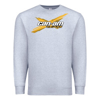 Heather Grey can am team Premium Sweatshirt - artisFamous