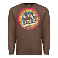 Chestnut george carlin   retro rainbow faded style Premium Sweatshirt - artisFamous