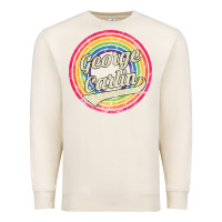 Sandshell george carlin   retro rainbow faded style Premium Sweatshirt - artisFamous