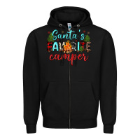 Black santa s favorite camper Zipper Hoodie - JahusDesignShop