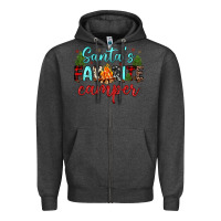 Charcoal Heather santa s favorite camper Zipper Hoodie - JahusDesignShop