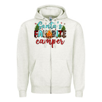 Oatmeal Heather santa s favorite camper Zipper Hoodie - JahusDesignShop