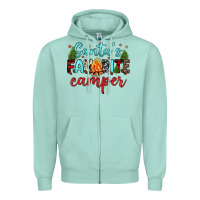 Seafoam santa s favorite camper Zipper Hoodie - JahusDesignShop