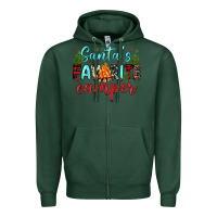 Sports Green santa s favorite camper Zipper Hoodie - JahusDesignShop