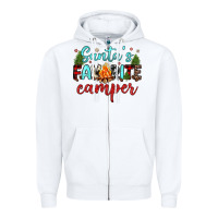 White santa s favorite camper Zipper Hoodie - JahusDesignShop