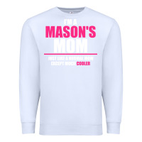 White i'm a mason's  mom just like a normal mom Premium Sweatshirt - artisFamous