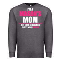 Charcoal Heather i'm a mason's  mom just like a normal mom Premium Sweatshirt - artisFamous