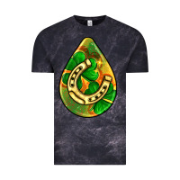 Cloud Black st.patrick's teardrop earrings Vintage Tee - FaDigitalArtStudio