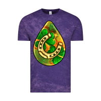 Cloud Purple st.patrick's teardrop earrings Vintage Tee - FaDigitalArtStudio
