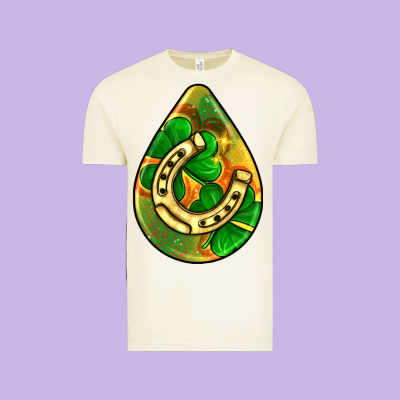 St.patrick's Teardrop Earrings Vintage Tee Designed By Fadigitalartstudio