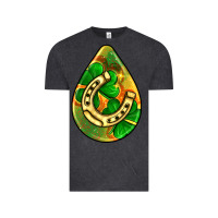 Vintage Black st.patrick's teardrop earrings Vintage Tee - FaDigitalArtStudio