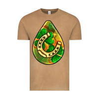 Vintage Camel st.patrick's teardrop earrings Vintage Tee - FaDigitalArtStudio