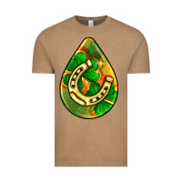 Vintage Coffee st.patrick's teardrop earrings Vintage Tee - FaDigitalArtStudio
