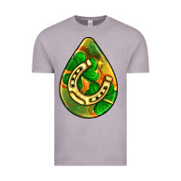 Vintage Zinc st.patrick's teardrop earrings Vintage Tee - FaDigitalArtStudio