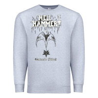 Heather Grey hell hammer Premium Sweatshirt - artisFamous