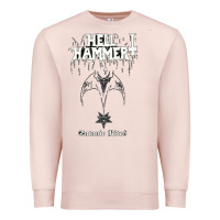 Pale Pink hell hammer Premium Sweatshirt - artisFamous